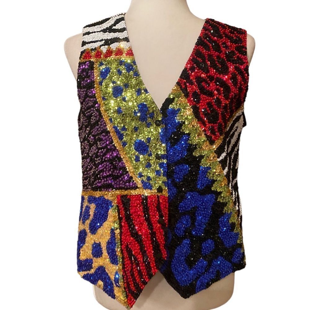 Fashion Fantasy Holiday Sequenced Vest